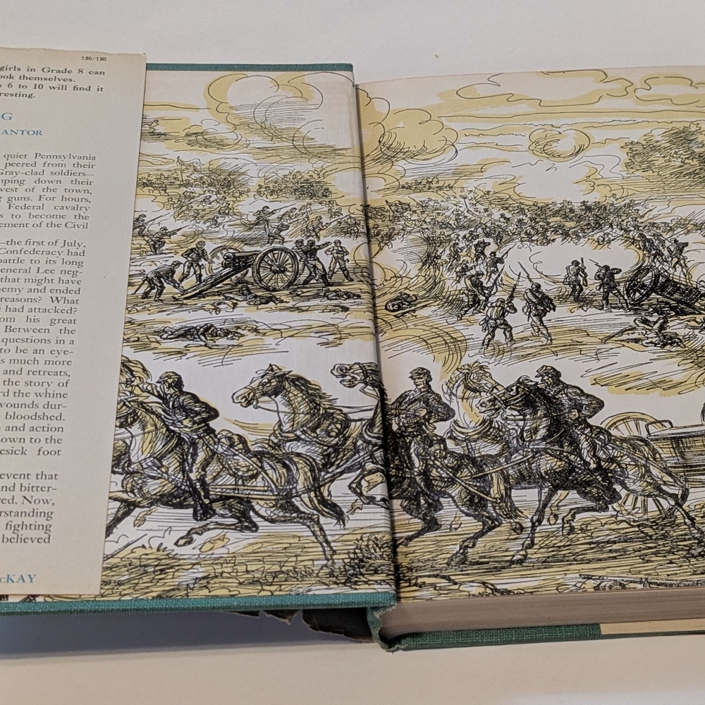 Vintage Copy Of Landmark Books - Gettysburg by MacKinlay Kantor - Picture 4 of 10